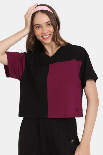 Buy Rosaline Flex Fit Easy Movement Relaxed Top - Black Beauty